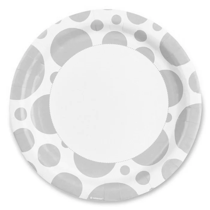 Termék főképe Papírové talířky Solid Color Dots žluté