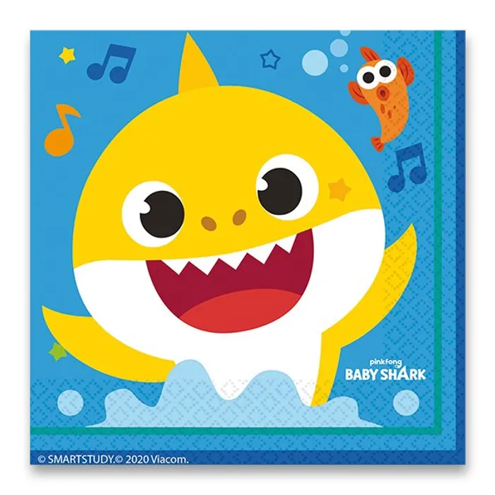 Termék főképe Papírové ubrousky Baby Shark 33 x 33 cm, [16 ks]