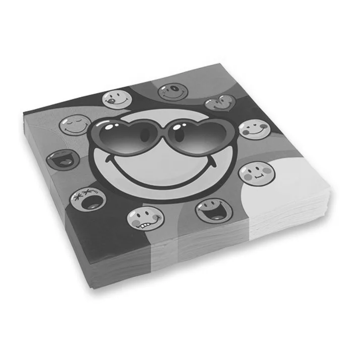 Termék főképe Papírové ubrousky Smiley 33 x 33 cm, 20 ks