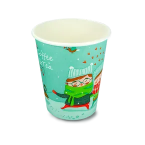 CTG papírpohár 0,2 l, átmérő 80 mm, téli mintával [50 db]