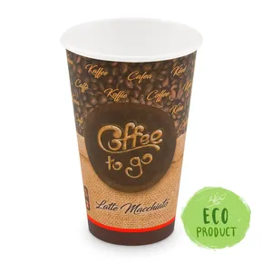 Papírpohár "Coffee to go" átmérő 90mm 510ml `XL: 0,4L/16oz` [50 db]