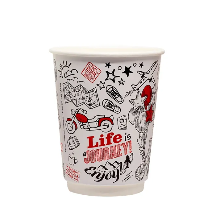 Termék főképe Papírový kelímek dvouvrstvý 0,3 l CTG, průměr 90 mm, bílý Travell [20 ks]