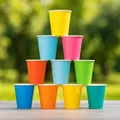 Papírpohár (FSC Mix) világoskék átmérő 74mm 240ml [10 db]