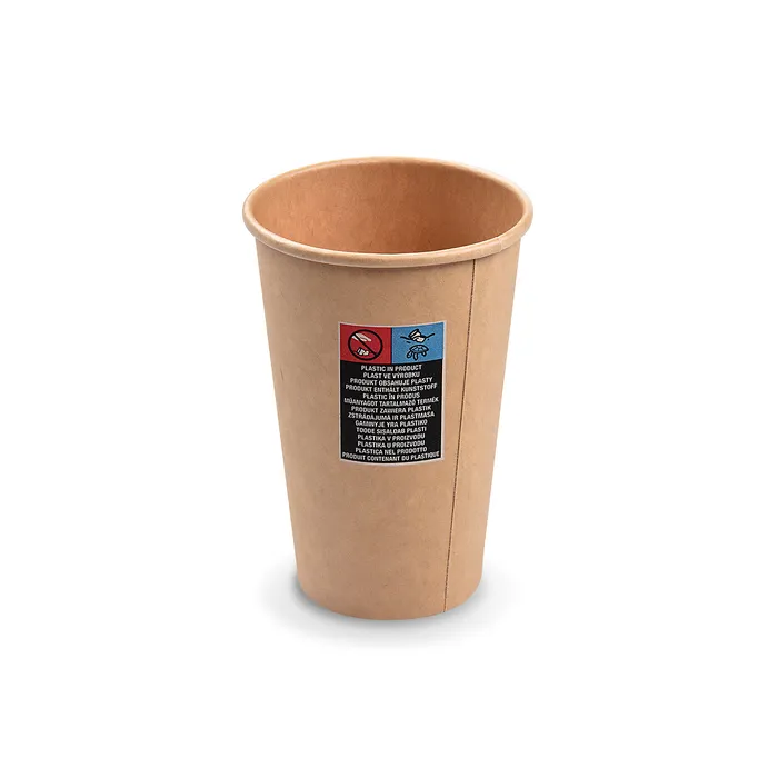 Termék főképe Papírový kelímek hnědý 330 ml, L (průměr 80 mm) [50 ks]