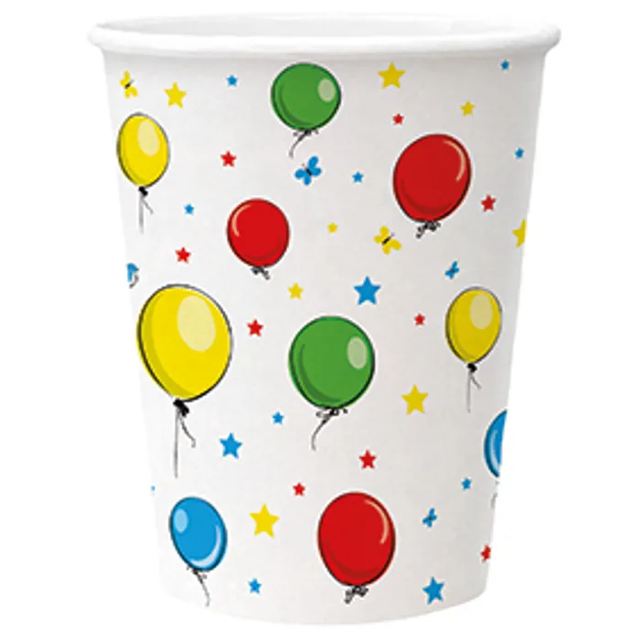 Termék főképe Papírový kelímek PAW Eco 250 ml Balloons [8 ks]