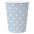 Papírpohár PAW Eco 250 ml Dots light blue [8 db]