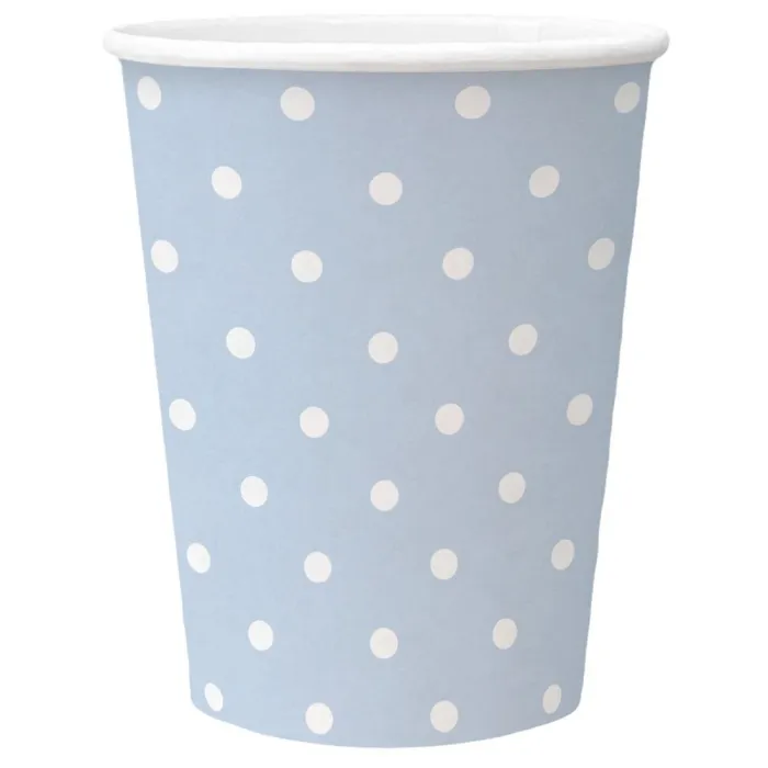 Termék főképe Papírový kelímek PAW Eco 250 ml Dots light blue [8 ks]