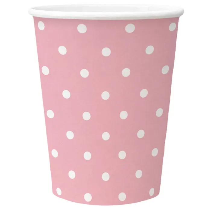 Termék főképe Papírový kelímek PAW Eco 250 ml Dots light pink [8 ks]