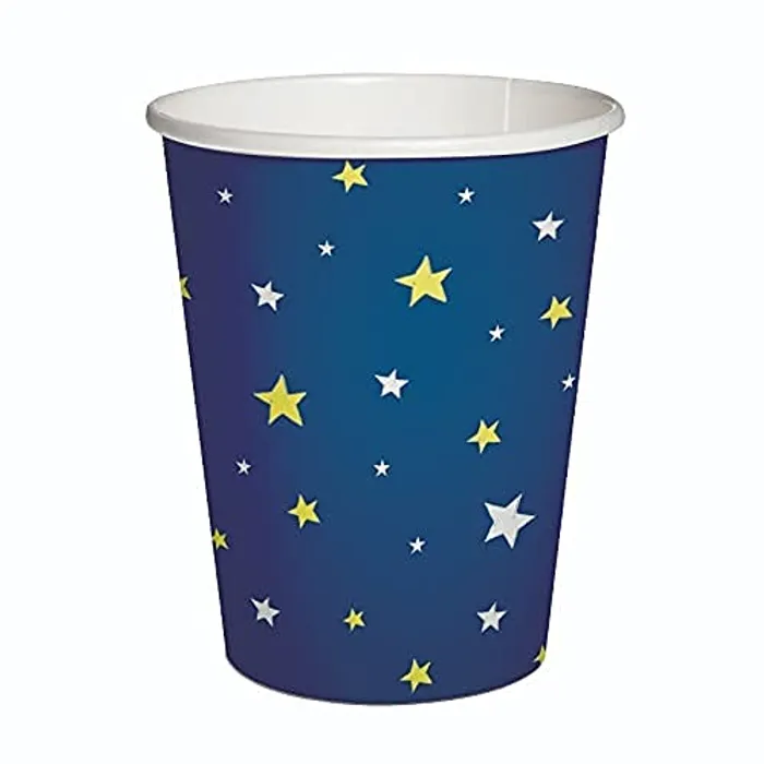 Termék főképe Papírový kelímek PAW Eco 250 ml Starlit Sky dark blue [8 ks]