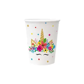Papírpohár PAW Eco 250 ml Unicorn Party [8 db]