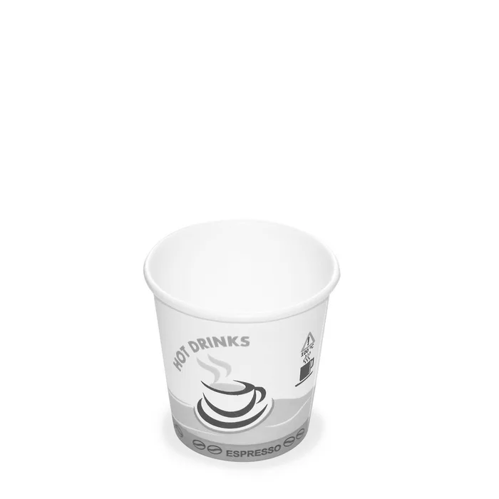 Termék főképe Papírový kelímek s potiskem "HOT DRINKS" Espresso (průměr 62 mm) [50 ks]