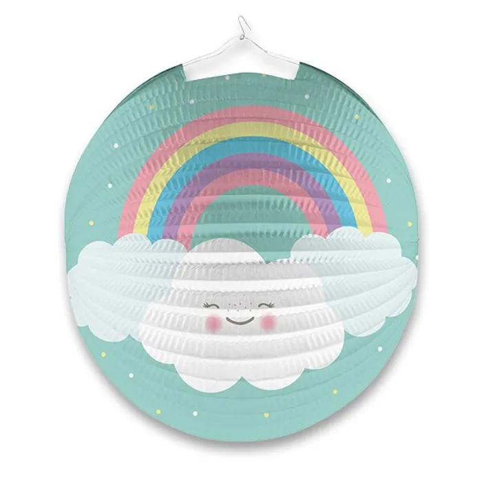 Termék főképe Papírový lampion Duha & obláček průměr 25 cm [1 ks]