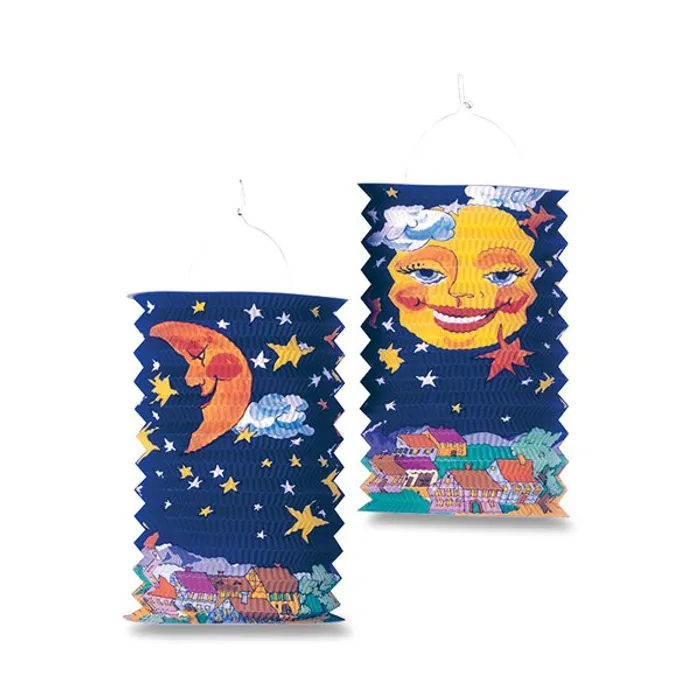 Termék főképe Papírový lampión Sun and Moon délka 28 cm