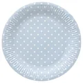 Papírtányér (FSC Mix) Dots Light Blue O23cm [8 db]