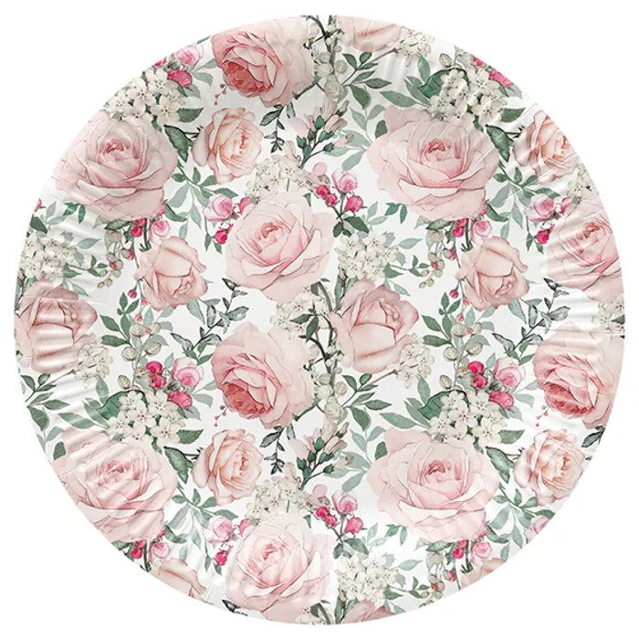 Termék főképe Papírový talíř (FSC Mix) Gorgeous Roses O23cm [8 ks]