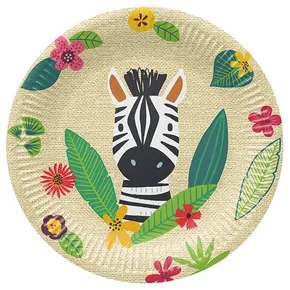 Papírtányér (FSC Mix) Jungle Friends O23cm [8 db]