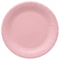 Papírtányér (FSC Mix) Monocolor light pink O23cm [8 db]