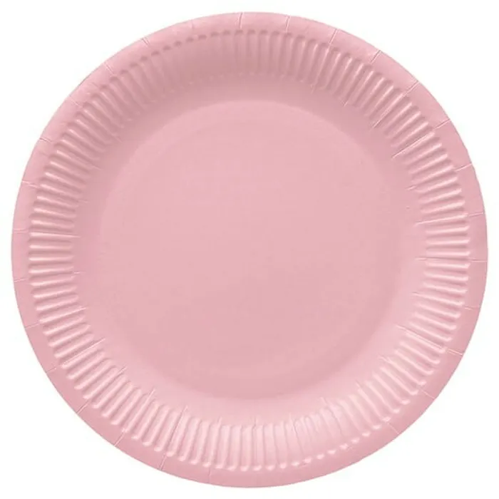 Termék főképe Papírový talíř (FSC Mix) Monocolor light pink O23cm [8 ks]