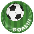 Papírtányér (FSC Mix) Soccer ball green O23cm [8 db]