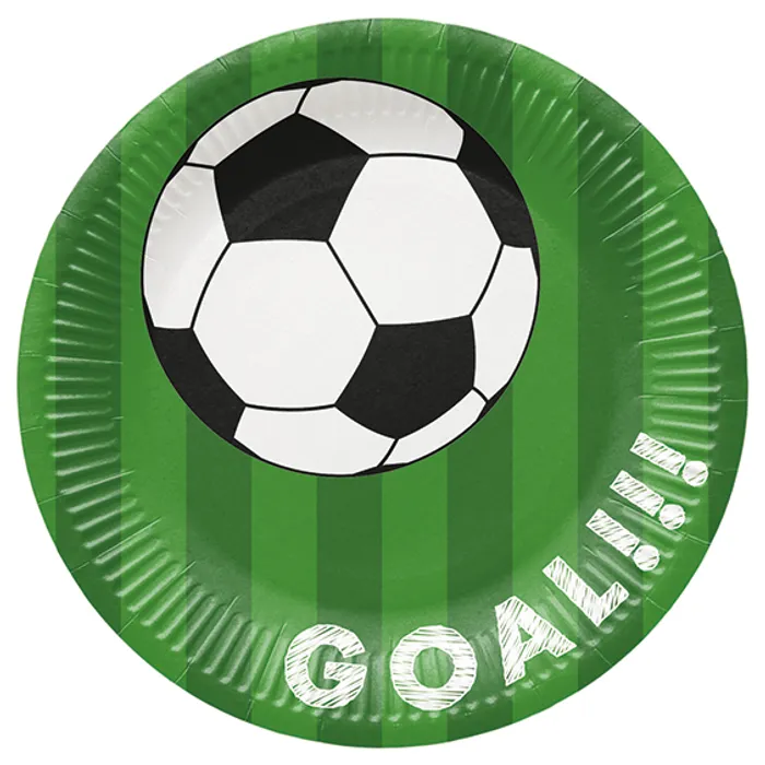 Termék főképe Papírový talíř (FSC Mix) Soccer ball green O23cm [8 ks]