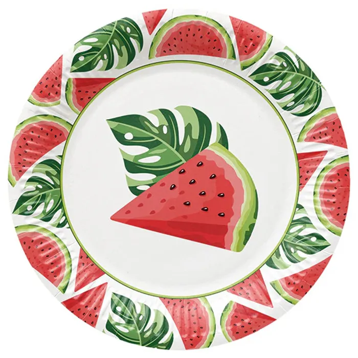 Termék főképe Papírový talíř (FSC Mix) Tasty Watermelons O23cm [8 ks]