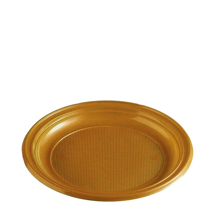 Termék főképe Papírový talíř (FSC Mix) zlatý průměr 23cm [10 ks]
