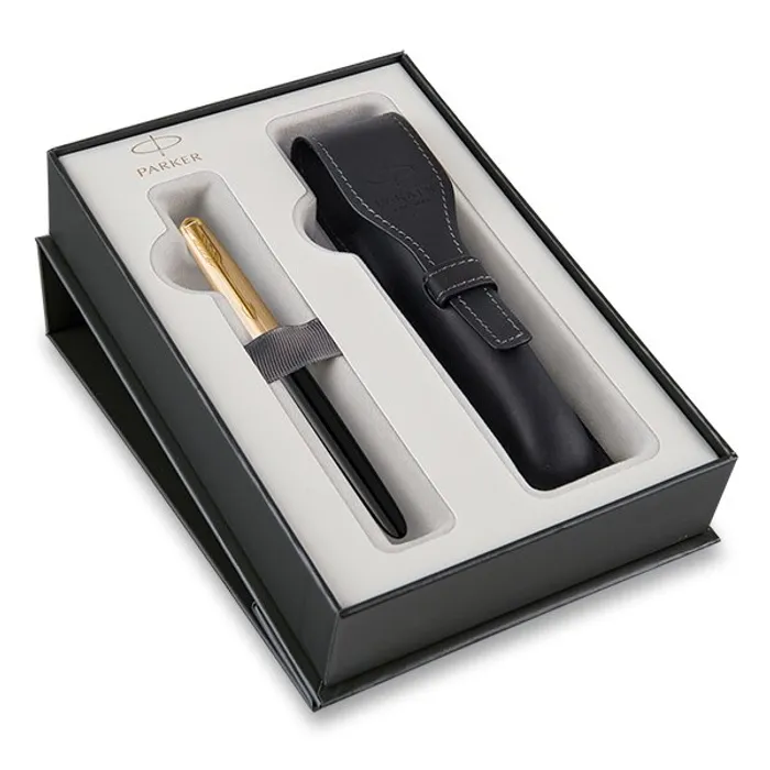 Termék főképe Parker 51 Deluxe Black GT 18K plnicí pero, dárková sada s pouzdrem