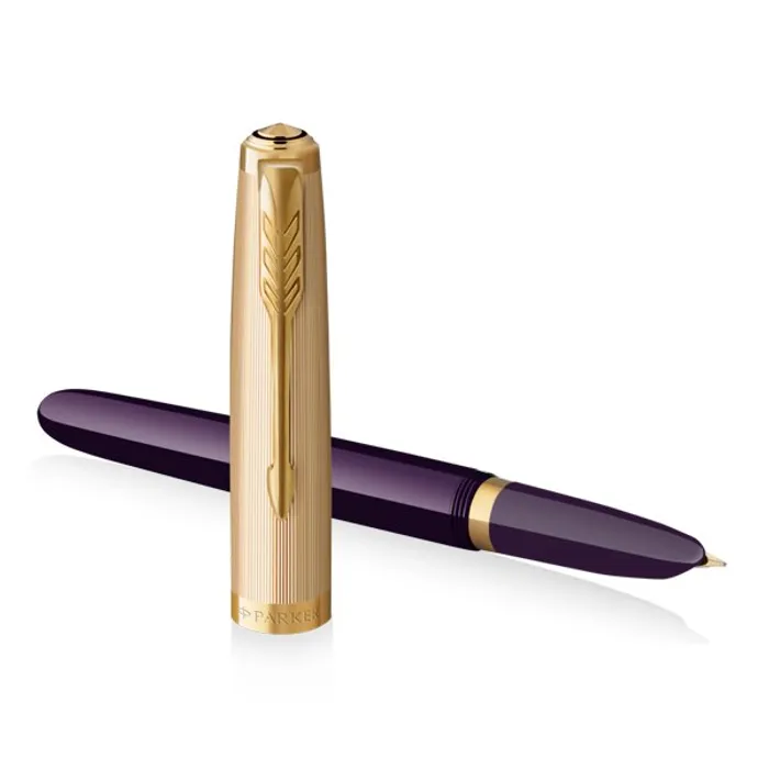 Termék főképe Parker 51 Deluxe Plum GT 18K hrot F