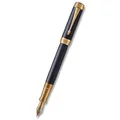 Parker Duofold Prestige Blue Chevron hegy M