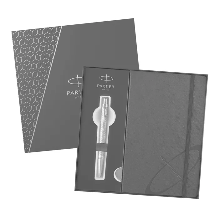 Termék főképe Parker IM Premium Warm Grey GT kuličkové pero, dárková kazeta se zápisníkem