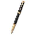Parker Premier Black Lacquer GT F tip