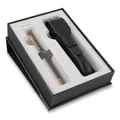 Parker Sonnet Deluxe Silver Chiselled GT kuličková tužka, dárková sada s pouzdrem