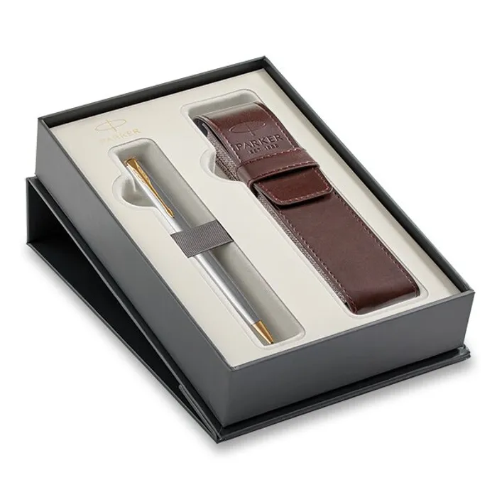 Termék főképe Parker Sonnet Stainless Steel GT kuličková tužka, dárková sada s pouzdrem