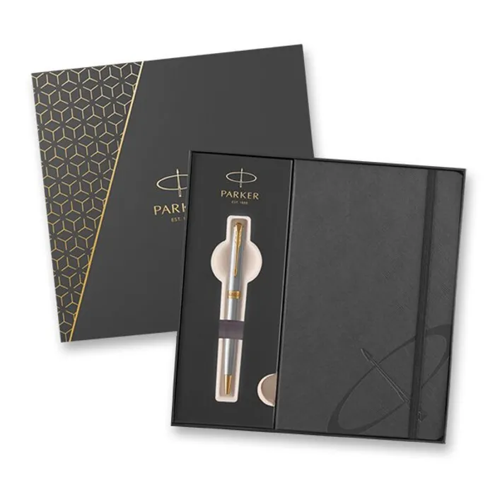 Termék főképe PARKER Sonnet Stainless Steel GT sada kuličkové pero a zápisník