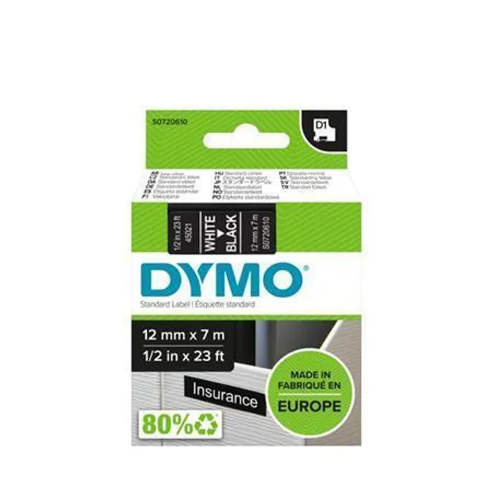 Termék főképe Páska, 12 mm x 7 m, DYMO "D1", černá-bílá