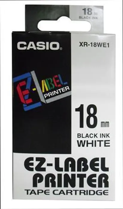 Termék főképe Páska, 18 mm x 8 m, CASIO, bílá-černá