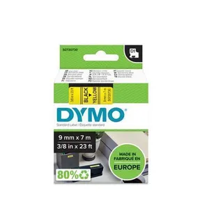 Szalag, 9 mm x 7 m, DYMO D1, sárga-fekete