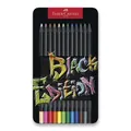 Crayon Black Edition, bádogdoboz 12 db Faber-Castell 116413