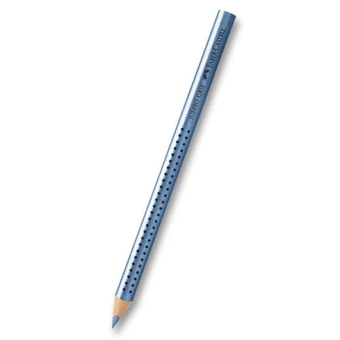 Termék főképe Pastelka Jumbo Grip Metallic, modrá metalická Faber Castell (110984)
