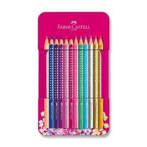 Faber-Castell 201737 Sparkle zsírkréta, díszdobozban 12 db