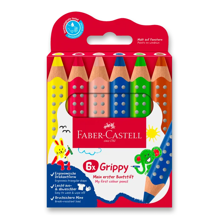 Termék főképe Pastelka Faber-Castell Grippy - 6 barev
