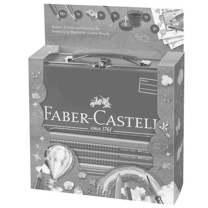 Termék főképe Pastelka Jumbo Grip dárkový kufřík 19ks+ příslušenství Faber Castell 201312