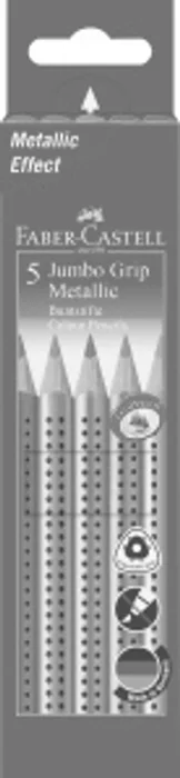 Termék főképe Pastelka Jumbo Grip Metallic, pap.krabička 5ks Faber Castell 110993
