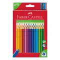 Ceruzák Faber-Castell 116530 Junior Triangular 30 szín + élező