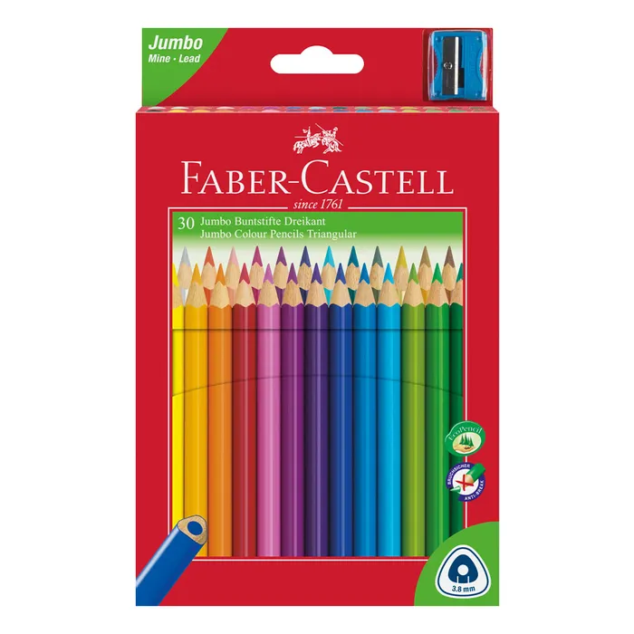 Termék főképe Pastelka Jumbo trojhranné, pap.krabička 30ks Faber Castell 116530