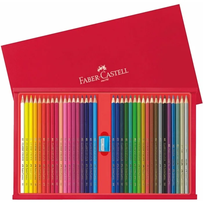 Termék főképe Pastelka šestihranná dřevěný kufřík 36ks (#115837) Faber Castell