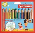 Következő termékkép Ceruza, vízvonal és viasz toll egyben STABILO woody 3 az 1-ben - 10 db-os készlet