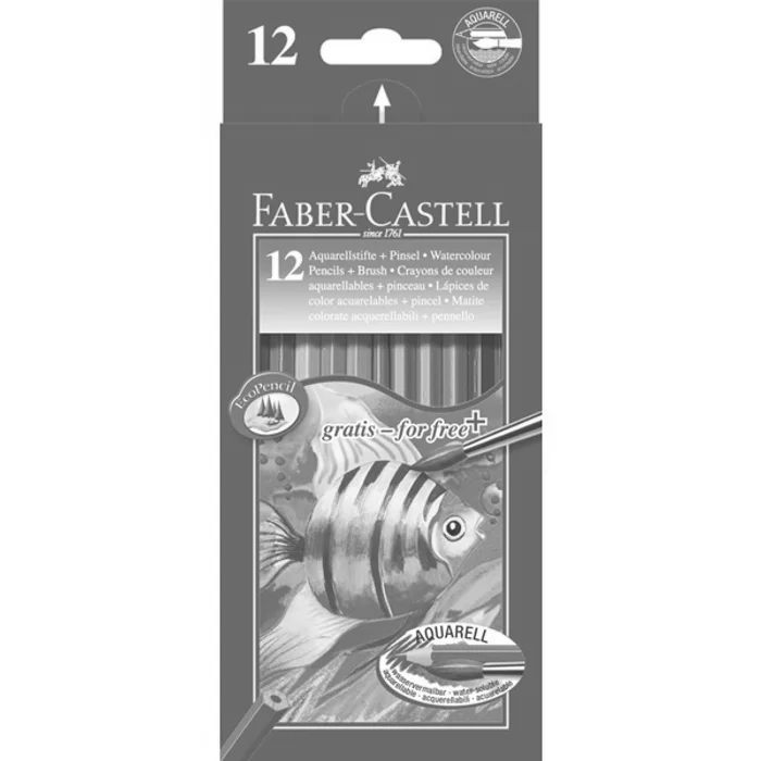 Termék főképe Pastelky Akvarelové pap.krabička 12ks + štěteček Faber Castell 114413