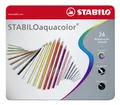 Következő termékkép STABILO aquacolor akvarell zsírkréta, fém csomagolás, 24 db különböző színben
