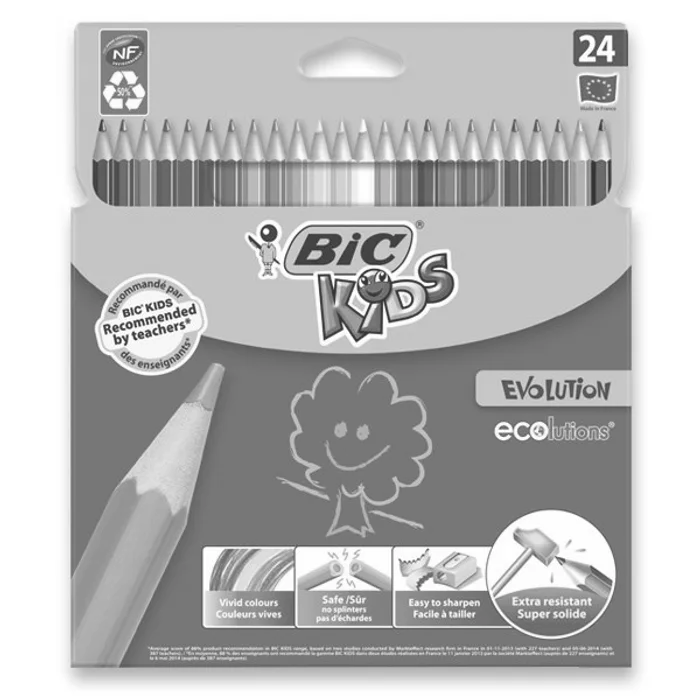 Termék főképe Pastelky Bic Kids Evolution 24 barev